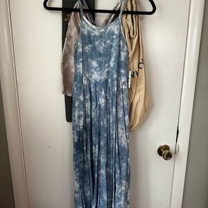 Tucker + Tate Sky Blue Tie-Dye Romper